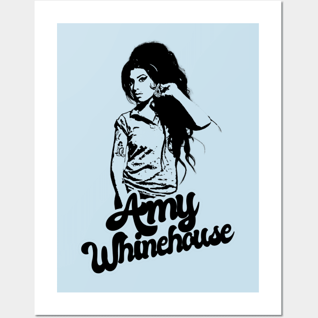 Amy Whinehouse Style Classic Wall Art by Hand And Finger